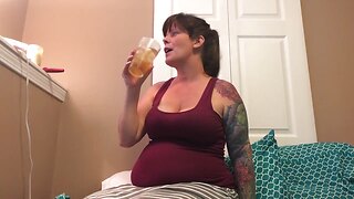 Non-professional Cougar Pregnancy On high galumph